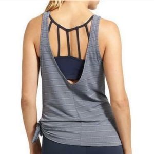 Athleta Max Out Tank Top and Bra Navy Blue XL New